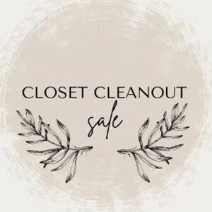 Closet Cleanout Sale!
